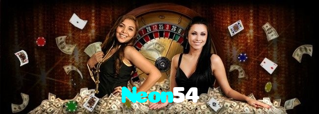 Neon54 casino presented on mobile device in Pakistan with slots and live games
